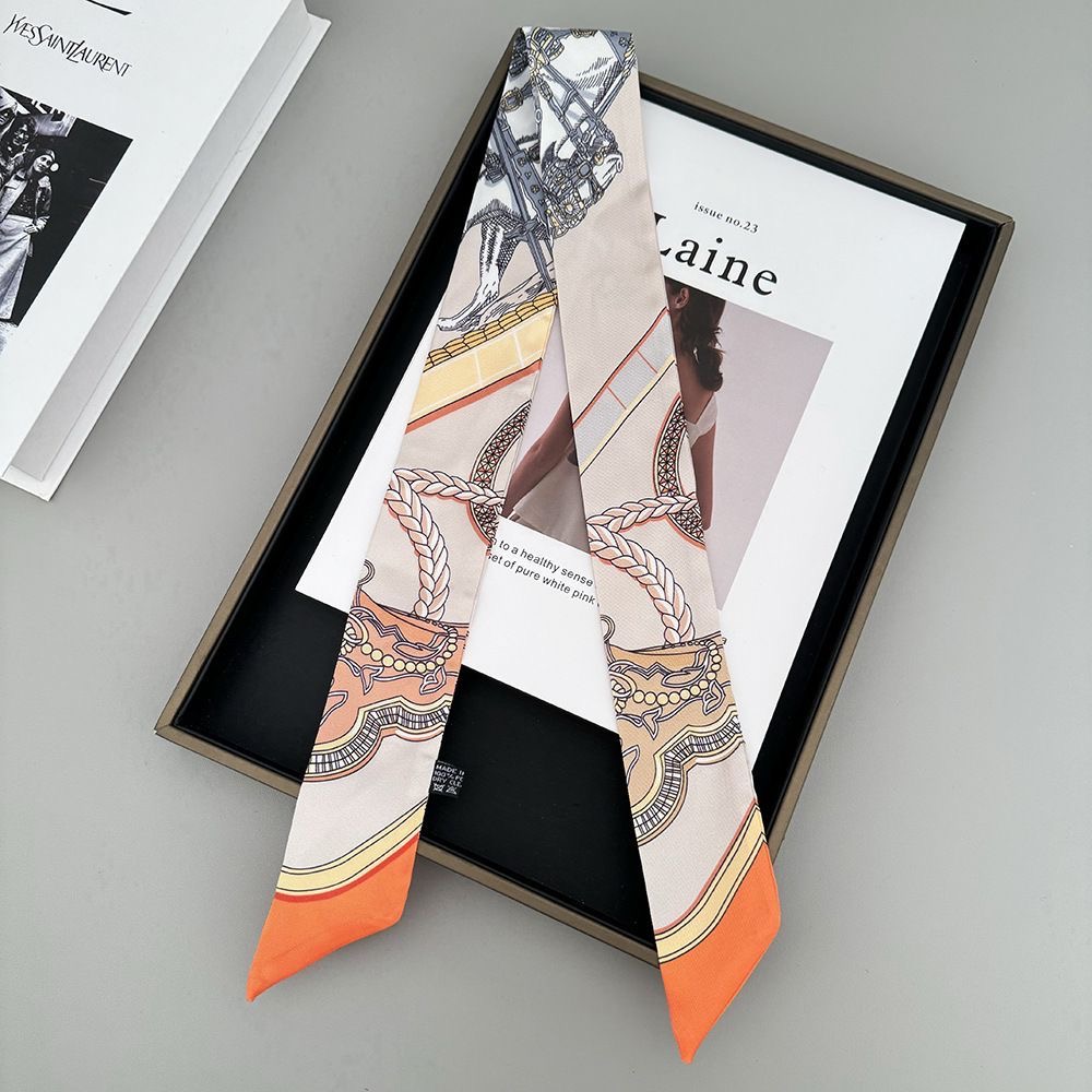 Women Accessories Pack - Nieuwe lange zadelsjaal gesimuleerde zijden hoofdband