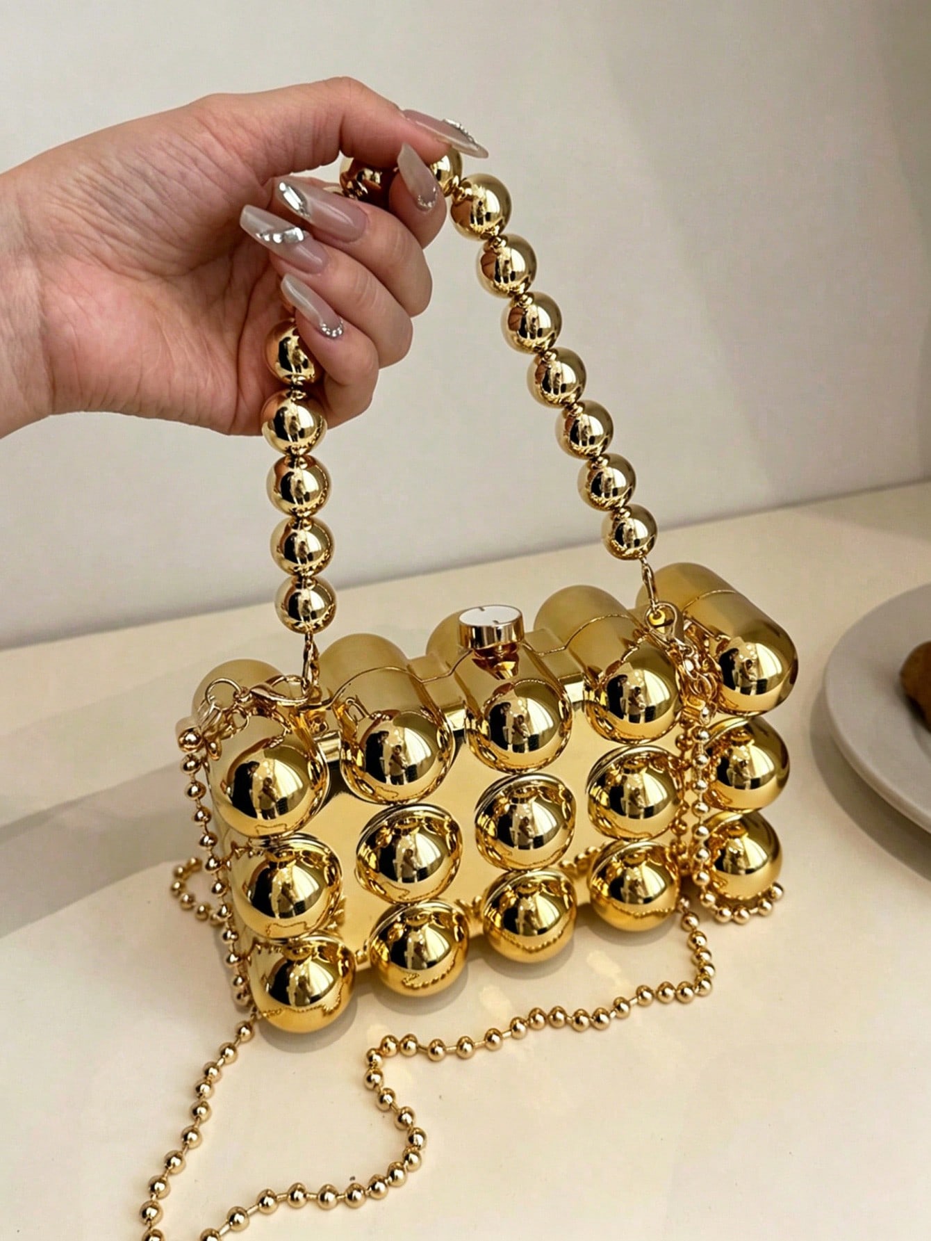 Women'S Accessories Purse - Luxe mini-clutch in doosvorm, dames 2026
