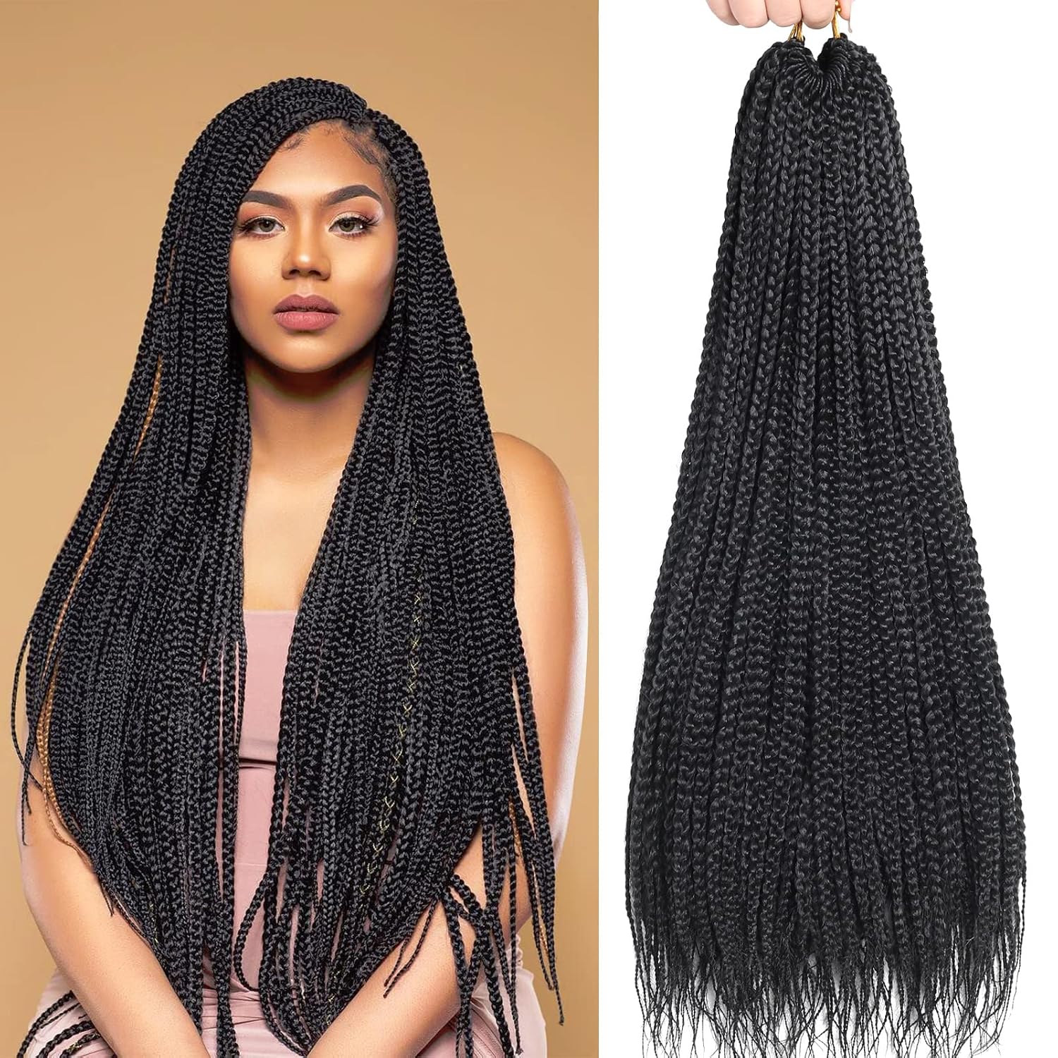 Women Accessories Pack - 6 pakken Box Braids Crochet Haar