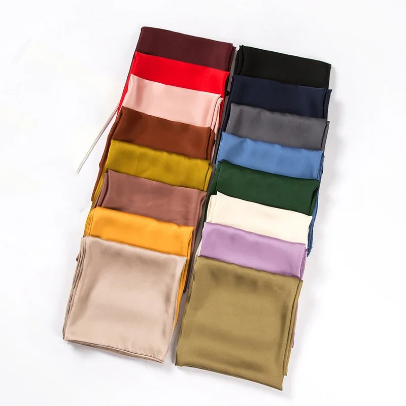 Women Accessories Pack - Satijnen sjaal dames 70cm effen kleur