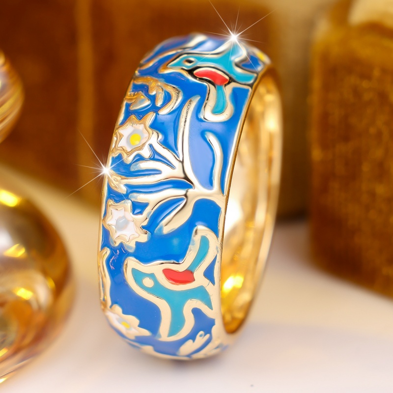 Women Accessories Gift - Europese en Amerikaanse ring met kleurrijke