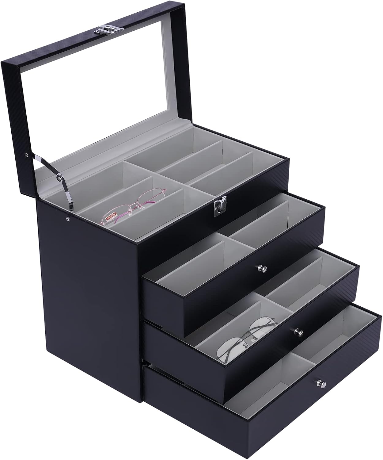 Women Accessories List - 24-slots zonnebril organizer case box voor