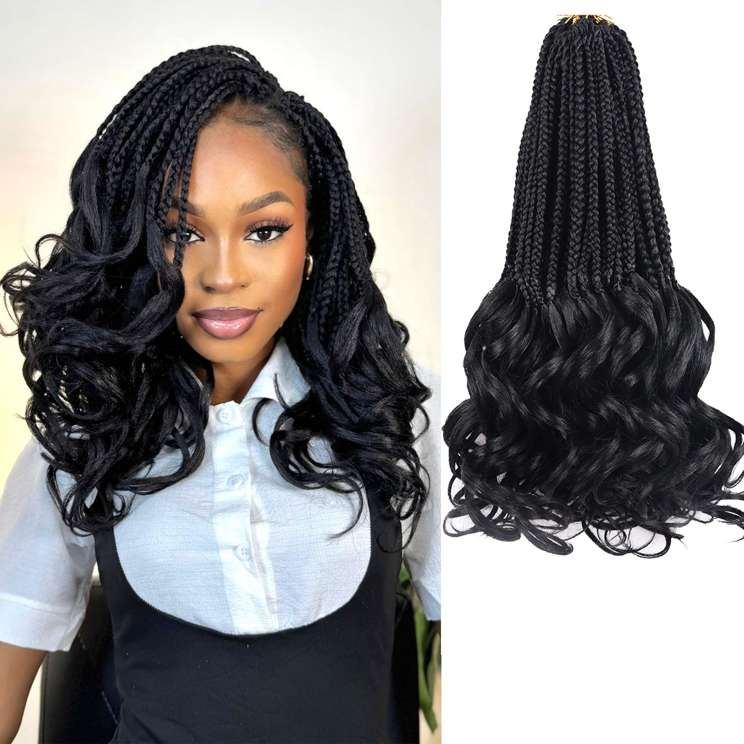 Women Accessories Pack - French Curl Crochet Braids 14 inch