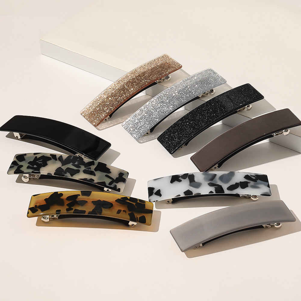 Hair Claw Clip Set - Nieuwe fijne vintage acetaat vierkante geometrische