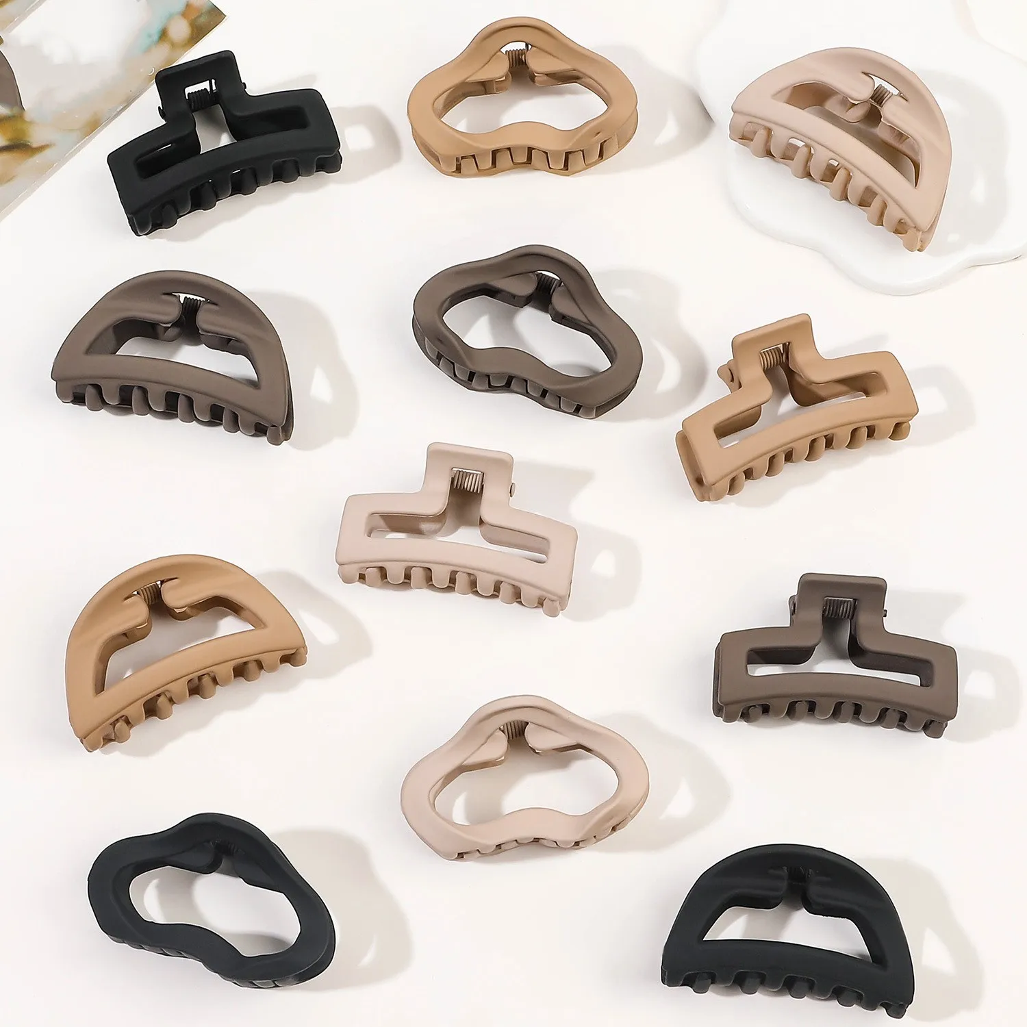 Hair Claw Clip Set - 2024 Nieuwe Mode Kleine Frosted Geometrie