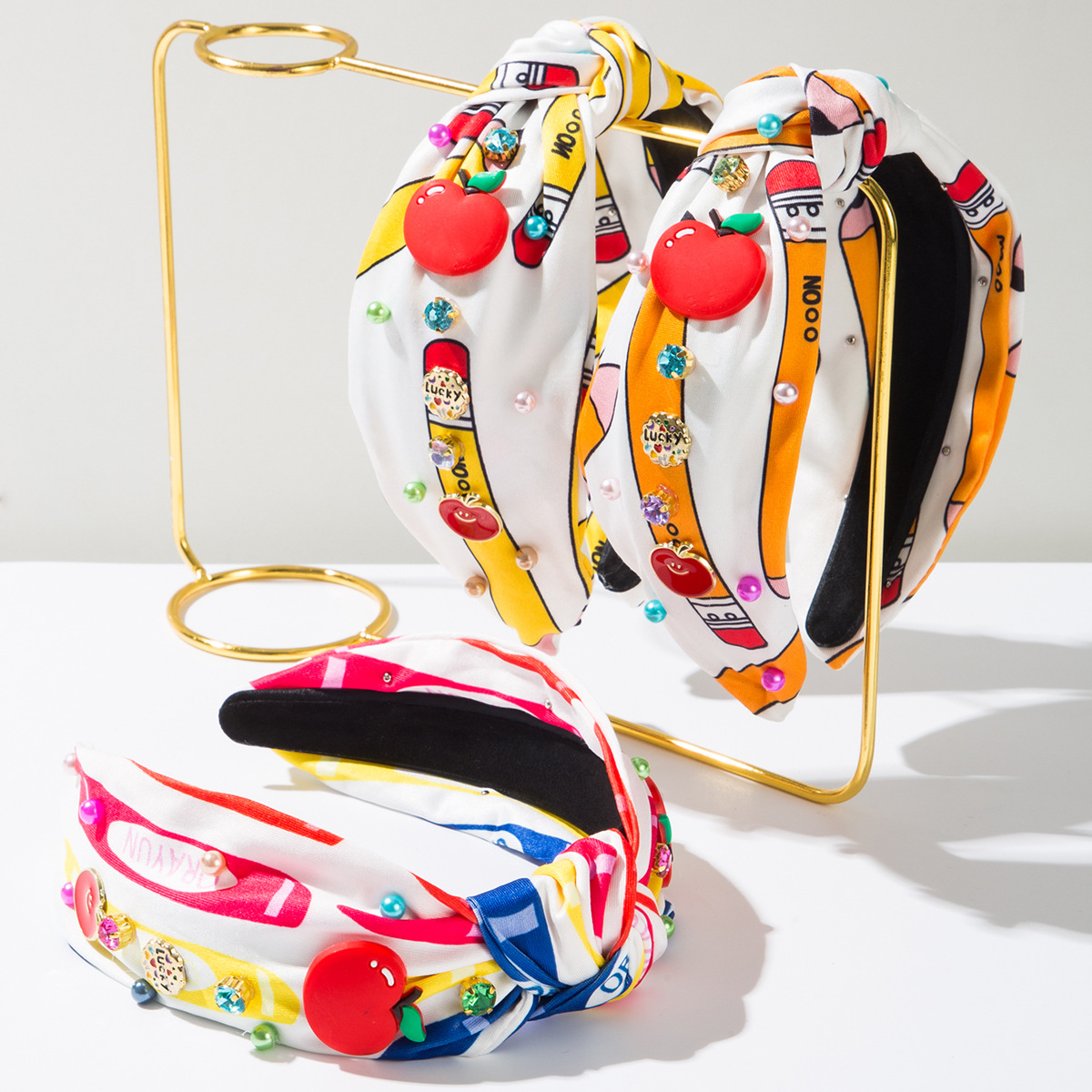 Women'S Accessories Accessorize - Mode Schoolseizoen Bedrukte stoffen hoofdband Diamant