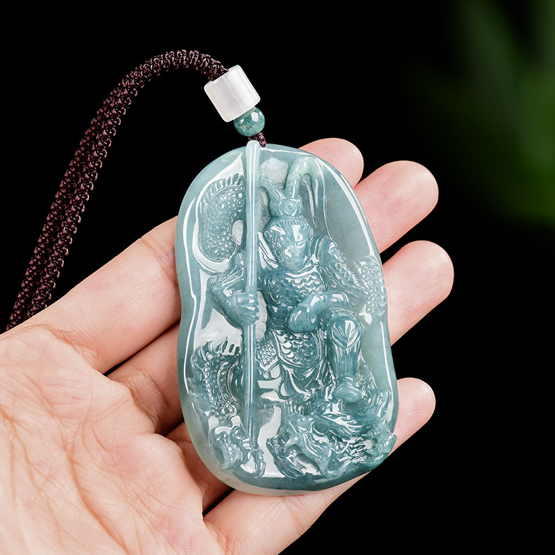 Women Accessories Gift - Birmese Jadeïet Monkey King hanger ketting