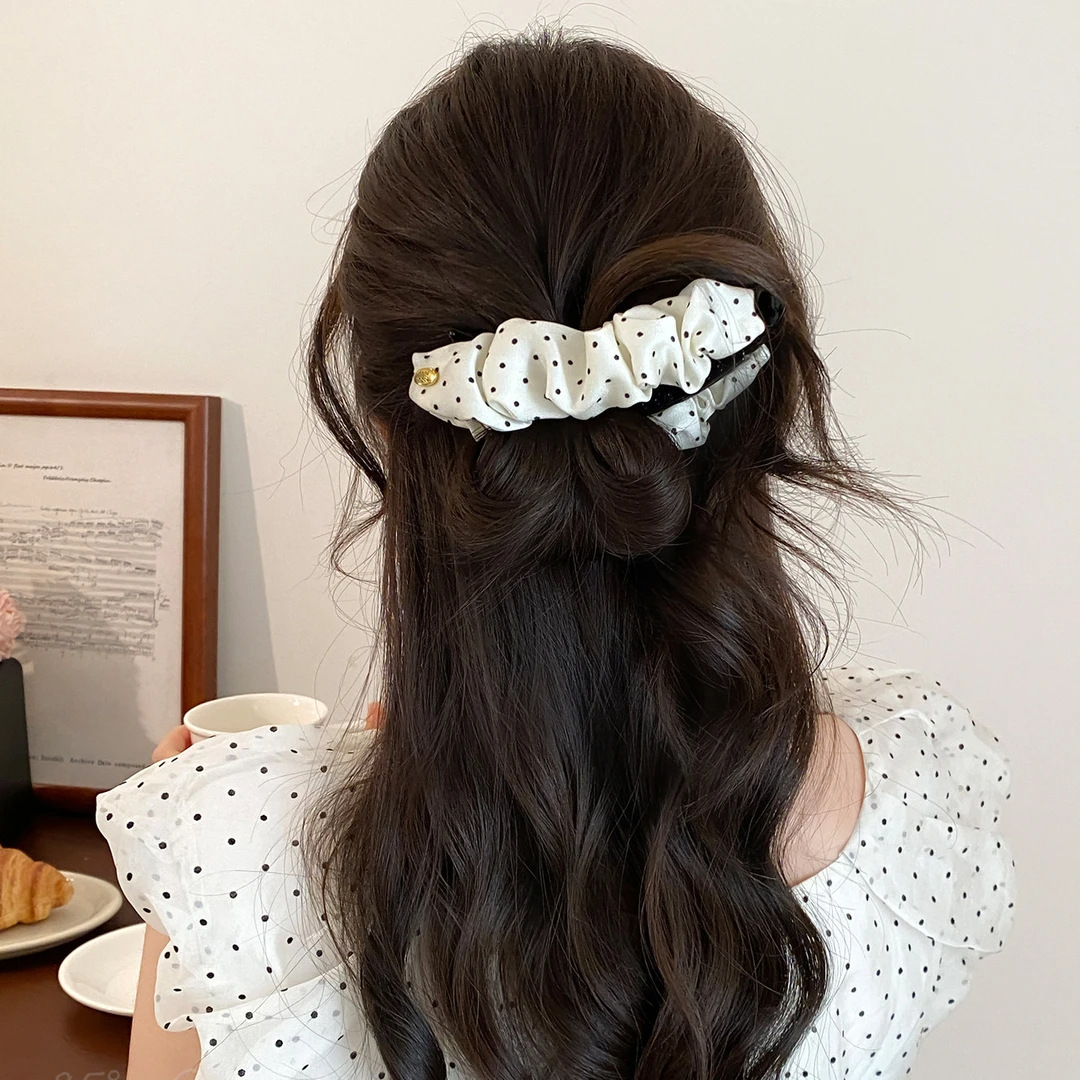 Elegante Vouw Dot Banaan Haars - Women Accessories Holder recensie en prijs