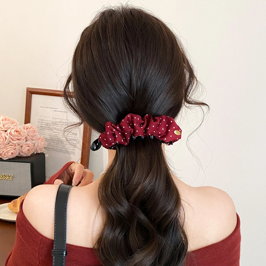 Elegante Vouw Dot Banaan Haars - Women Accessories Holder recensie en prijs