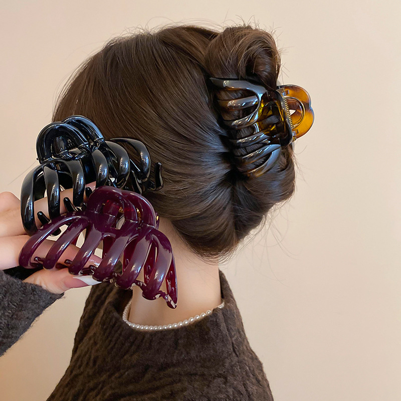 Nieuwe Acryl Pompoen Uitgehold - Hair Claw Clip Set recensie en prijs