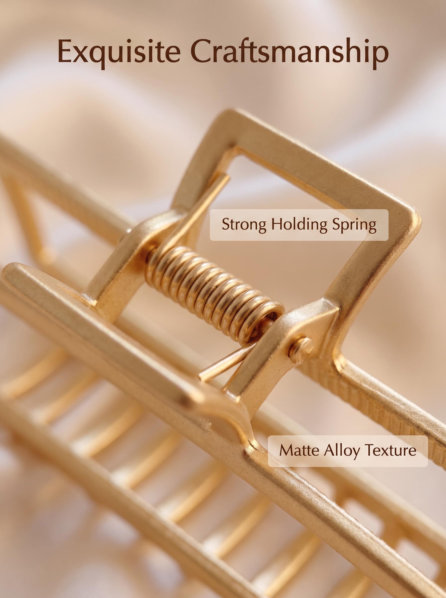 Gouden metalen haarclip voor d - Women Accessories Online recensie en prijs