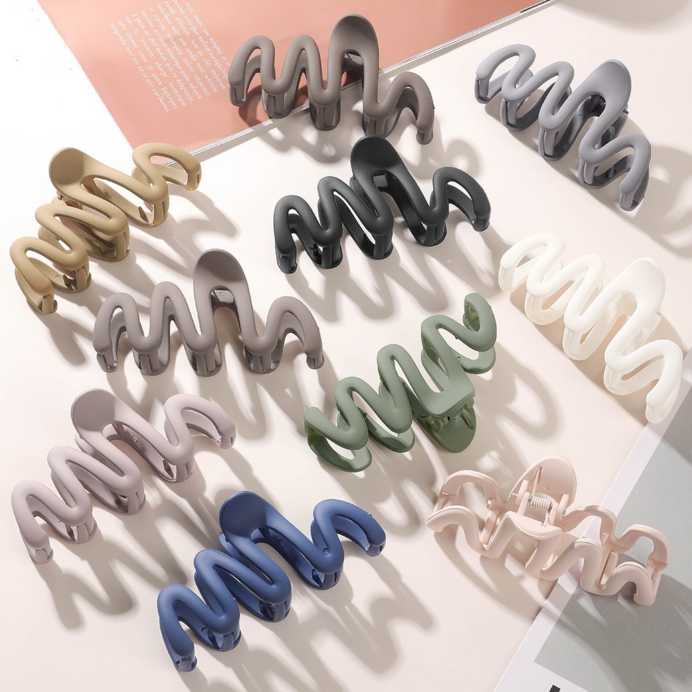 Nieuwe Mode Grote Matte Kleur  - Hair Claw Clip Set recensie en prijs