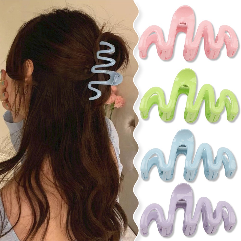 Nieuwe Mode Grote Matte Kleur  - Hair Claw Clip Set recensie en prijs