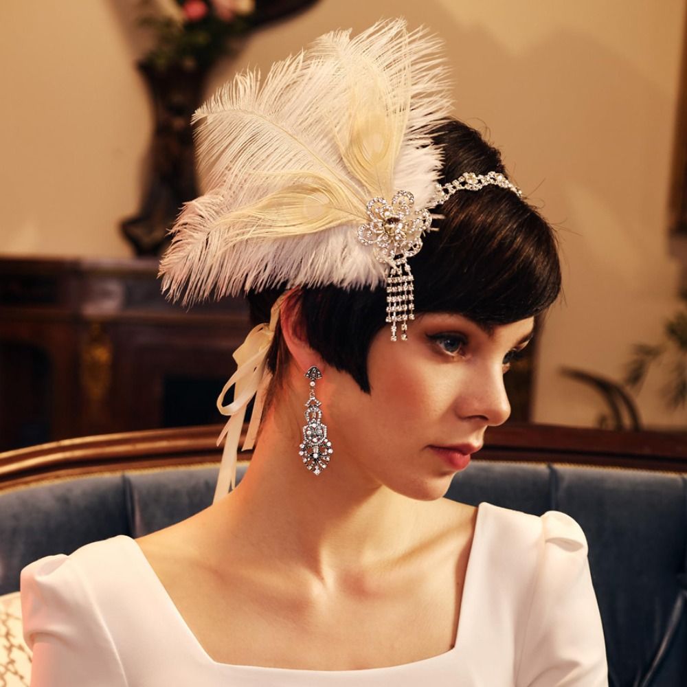 Vintage Feather hoofdband pail - Women Accessories Online recensie en prijs