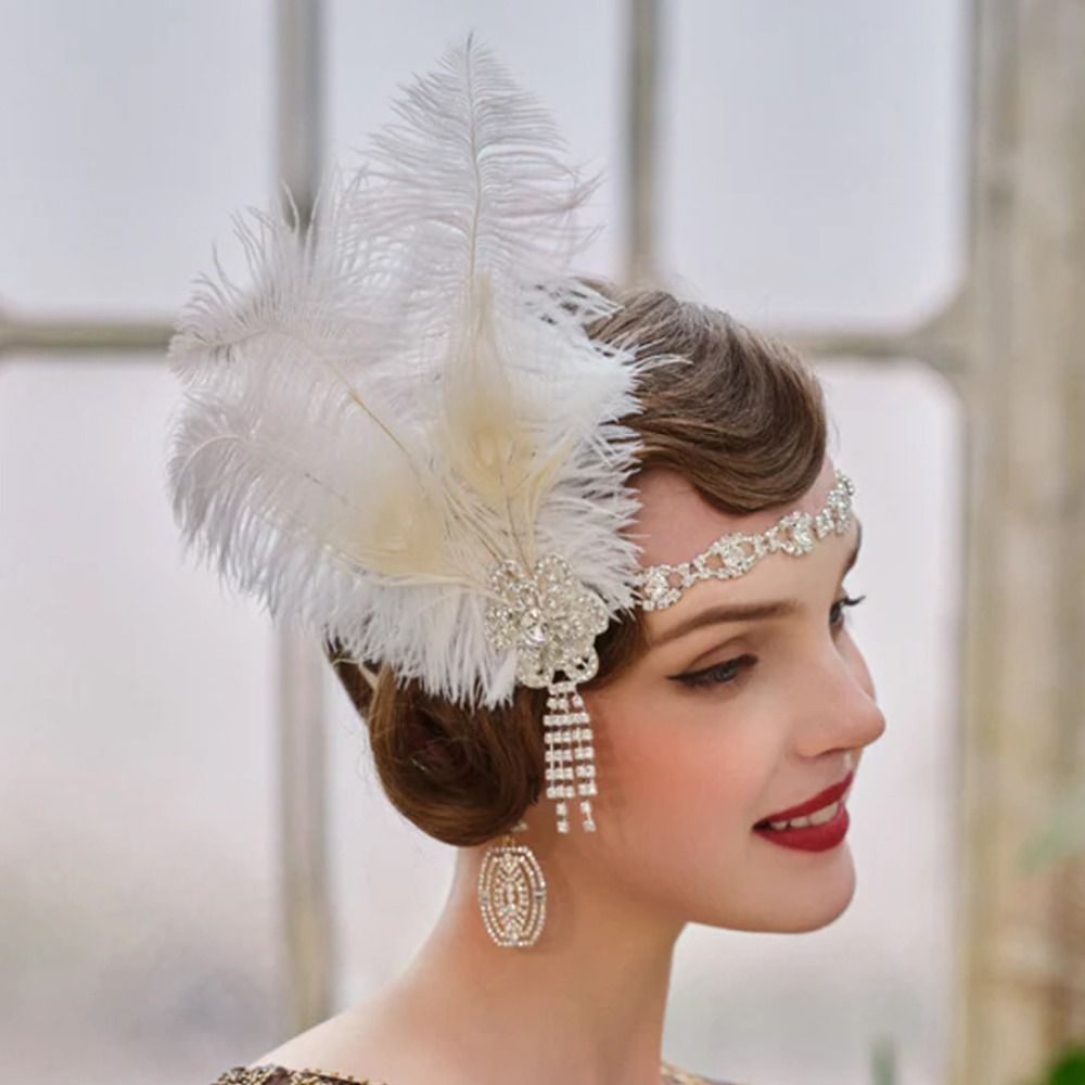 Vintage Feather hoofdband pail - Women Accessories Online recensie en prijs