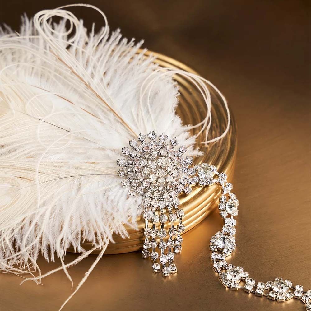Vintage Feather hoofdband pail - Women Accessories Online recensie en prijs
