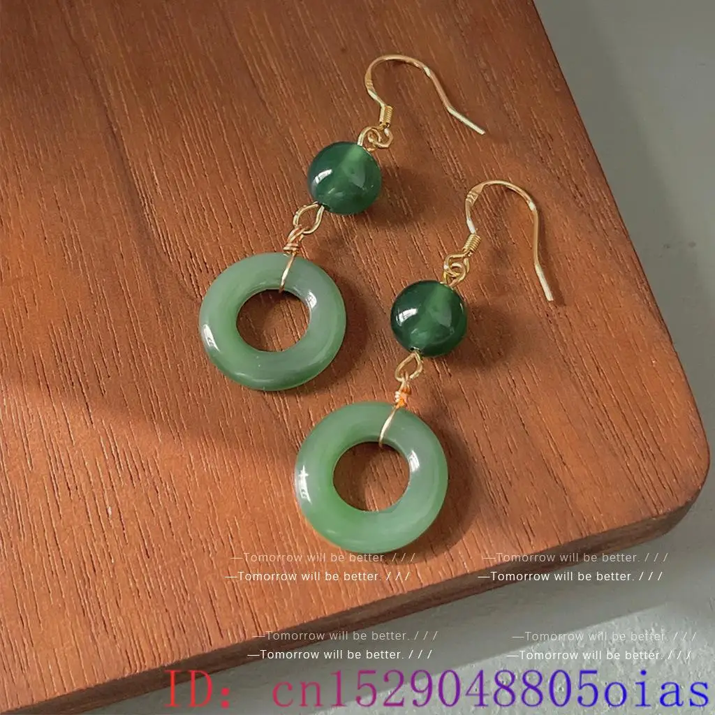 Groene echte jade ring oorbell - Women'S Accessories Rings recensie en prijs