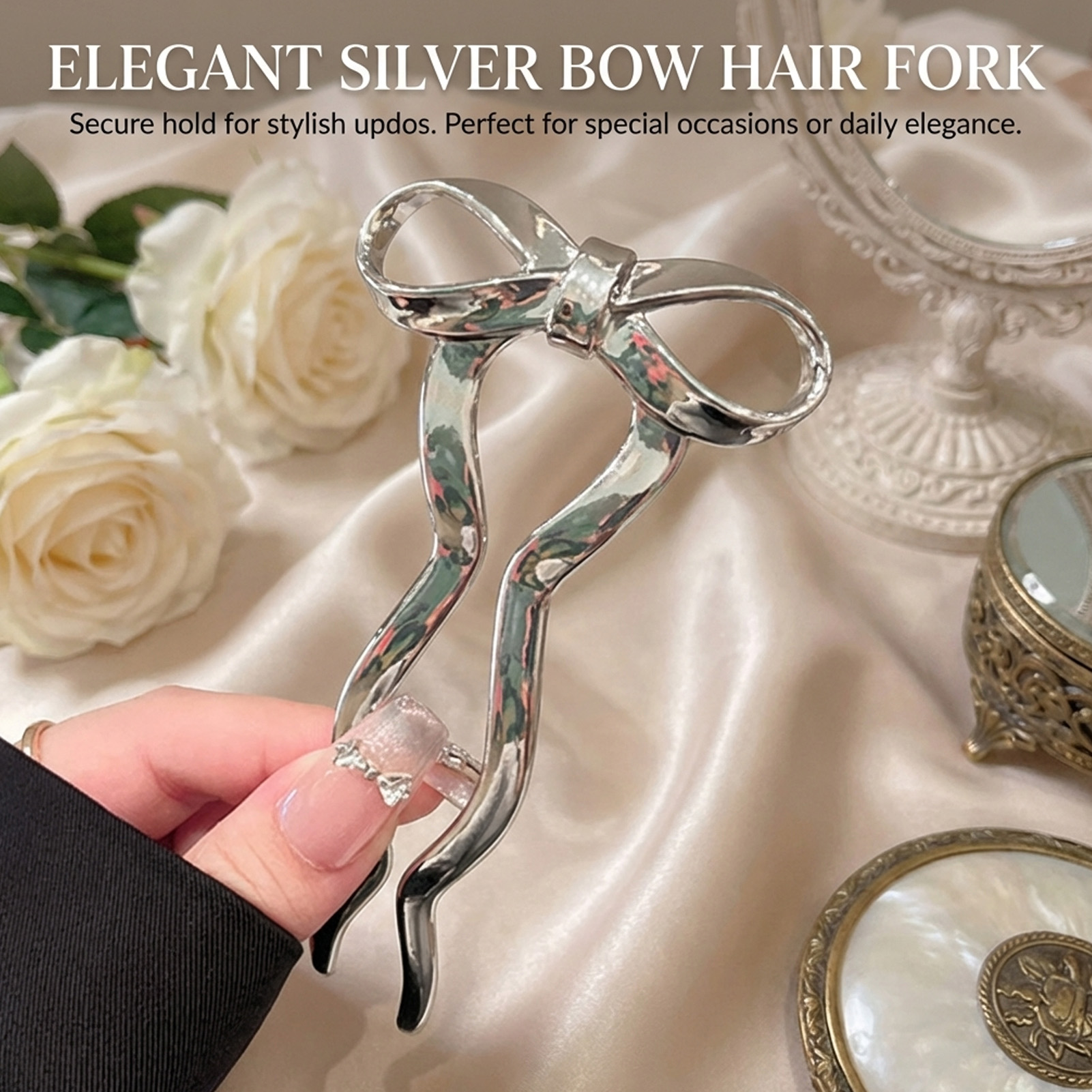 Elegante strik U-vormige haars - Women Accessories Holder recensie en prijs