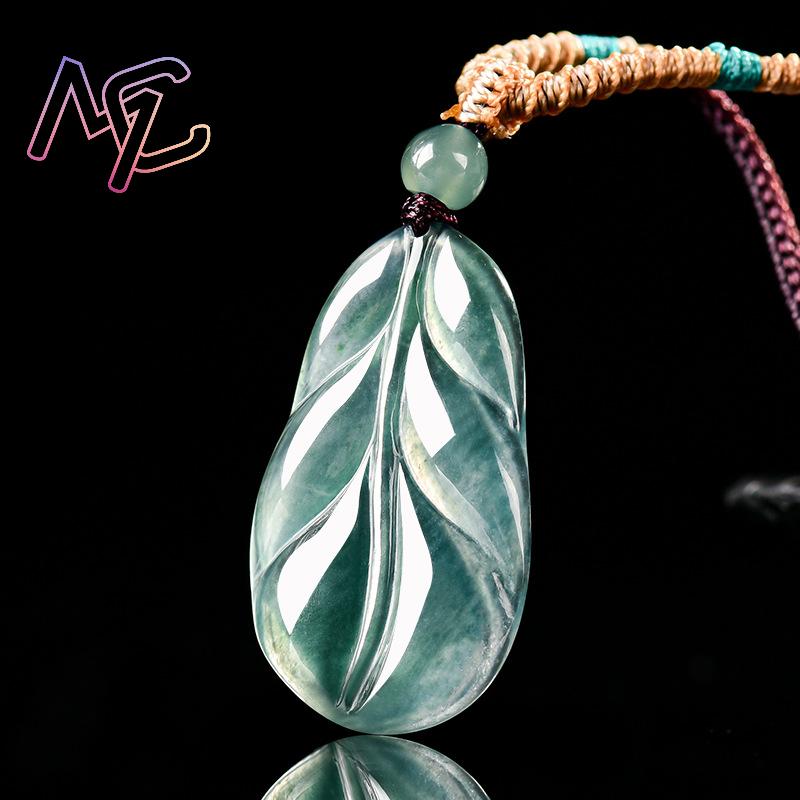 Myanmar Jadeïet Blad Hanger Ge - Women Accessories Gift recensie en prijs