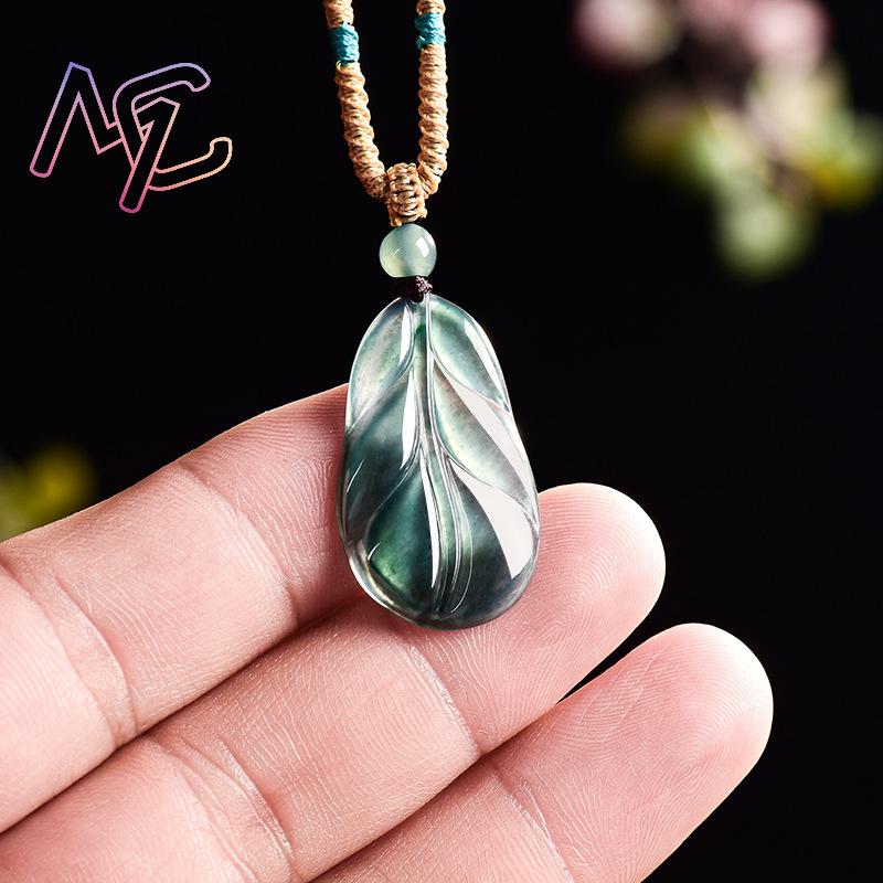 Myanmar Jadeïet Blad Hanger Ge - Women Accessories Gift recensie en prijs