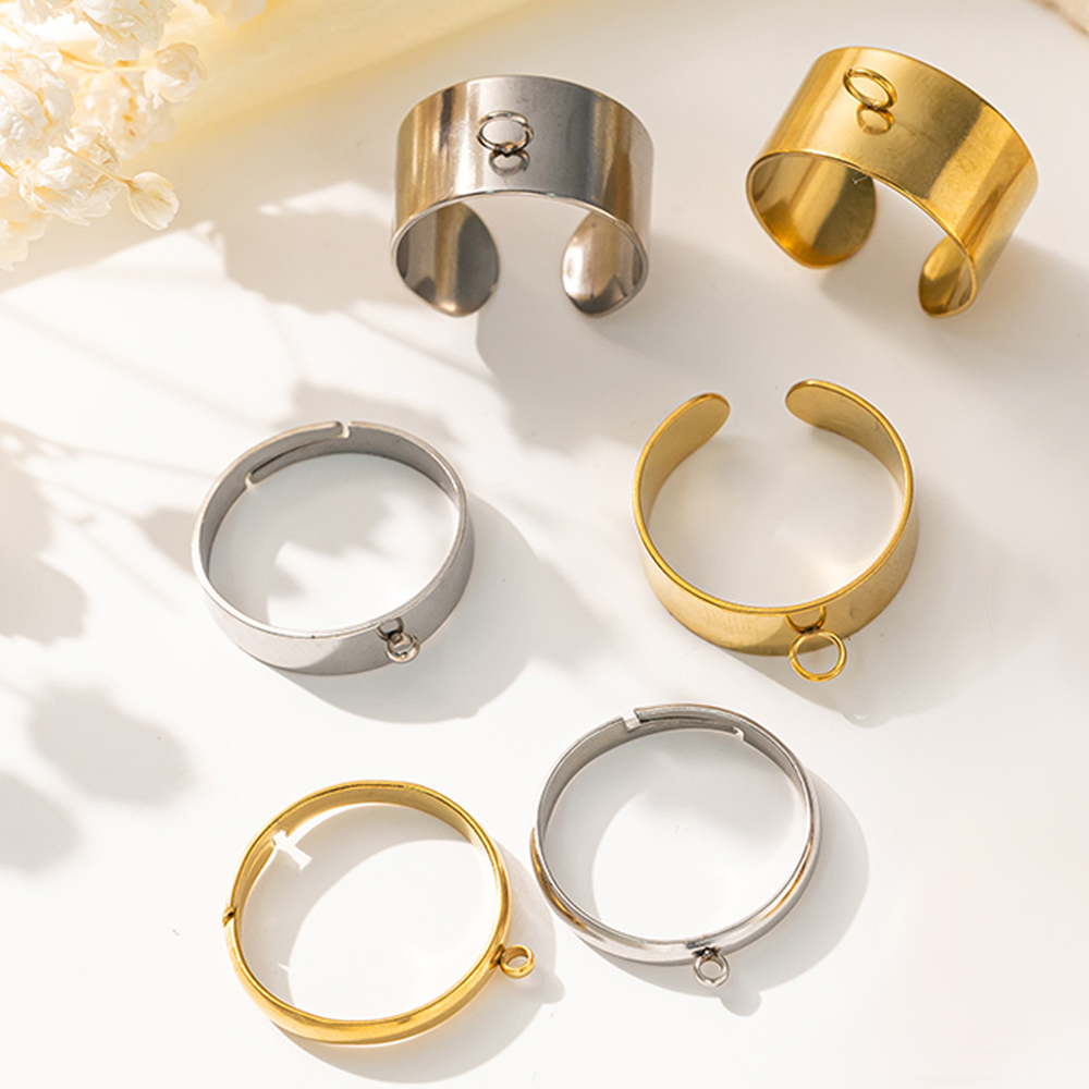 5 stks/partij Rvs Goud Kleur O - Women'S Accessories Rings recensie en prijs