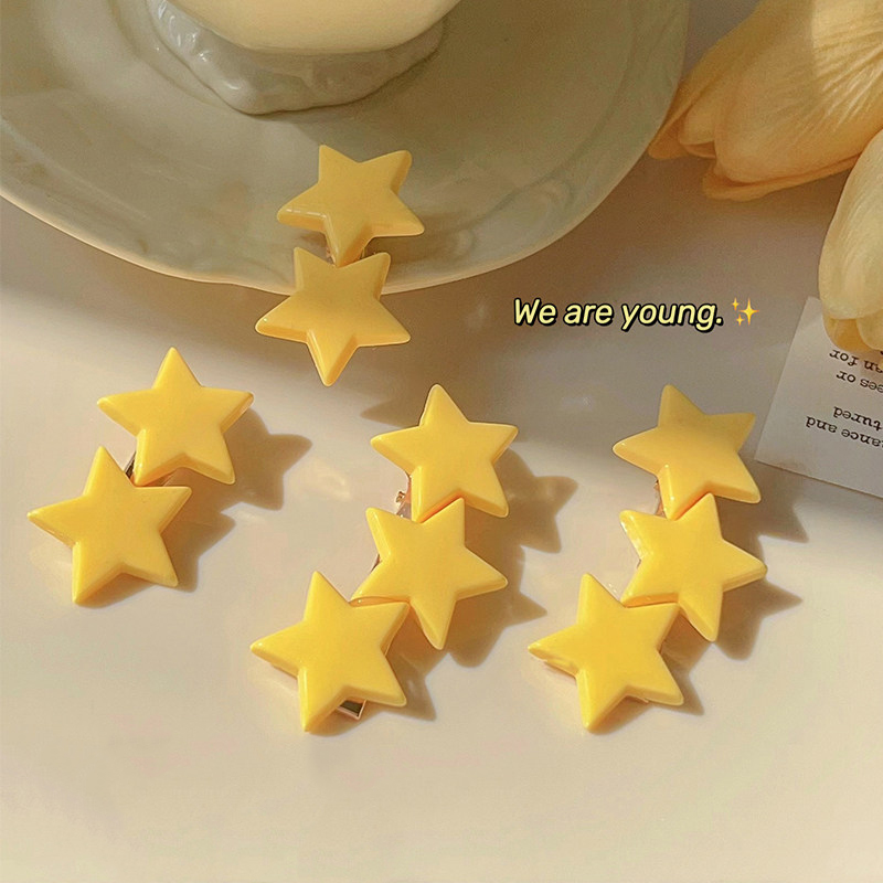 Schattige gele sterrenhaarspel - Women'S Yellow Accessories recensie en prijs