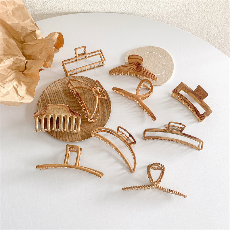 Vintage meerdere houtnerf haar - Hair Claw Clip Set recensie en prijs