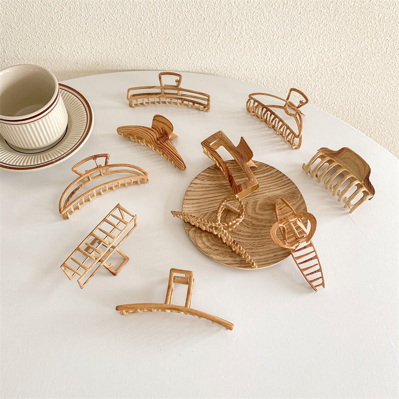 Vintage meerdere houtnerf haar - Hair Claw Clip Set recensie en prijs