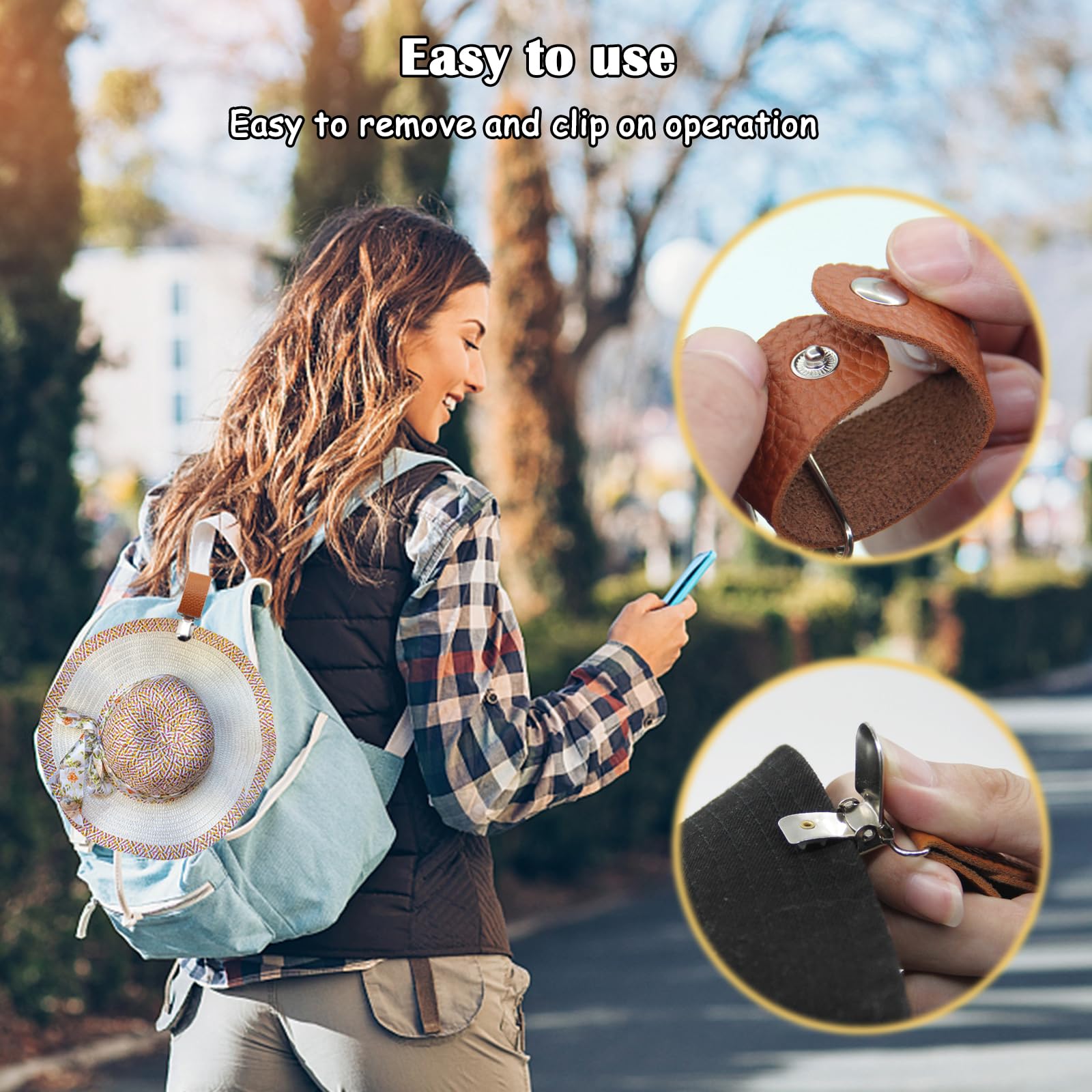 Hoedclip van PU-leer voor op r - Women Accessories Holder recensie en prijs
