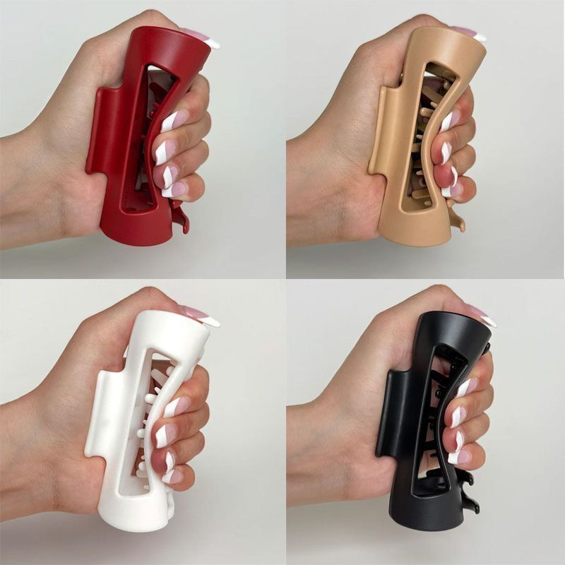 Grote, matte zwarte haarklem v - Women Accessories Holder recensie en prijs