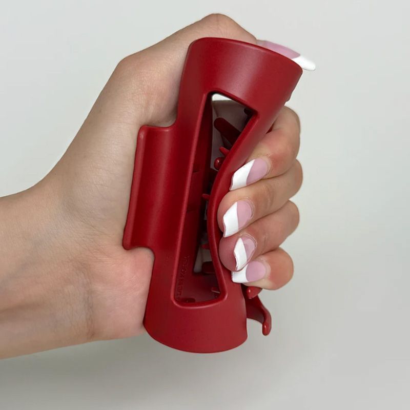 Grote, matte zwarte haarklem v - Women Accessories Holder recensie en prijs