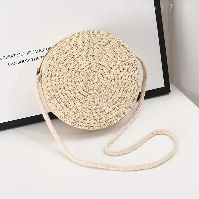 Ronde geweven rotan crossbodyt - Women'S Accessories Purse recensie en prijs